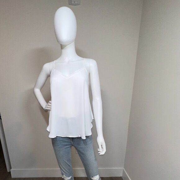 KRISA: NWT, Swing Cami Top, Size - XS, Color - Ivory, MSRP - $106 - Picture 3 of 6